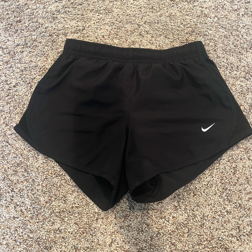 All black Youth M Nike dryfit shorts
